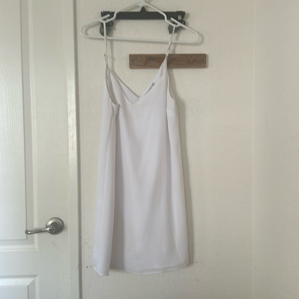 White mini dress